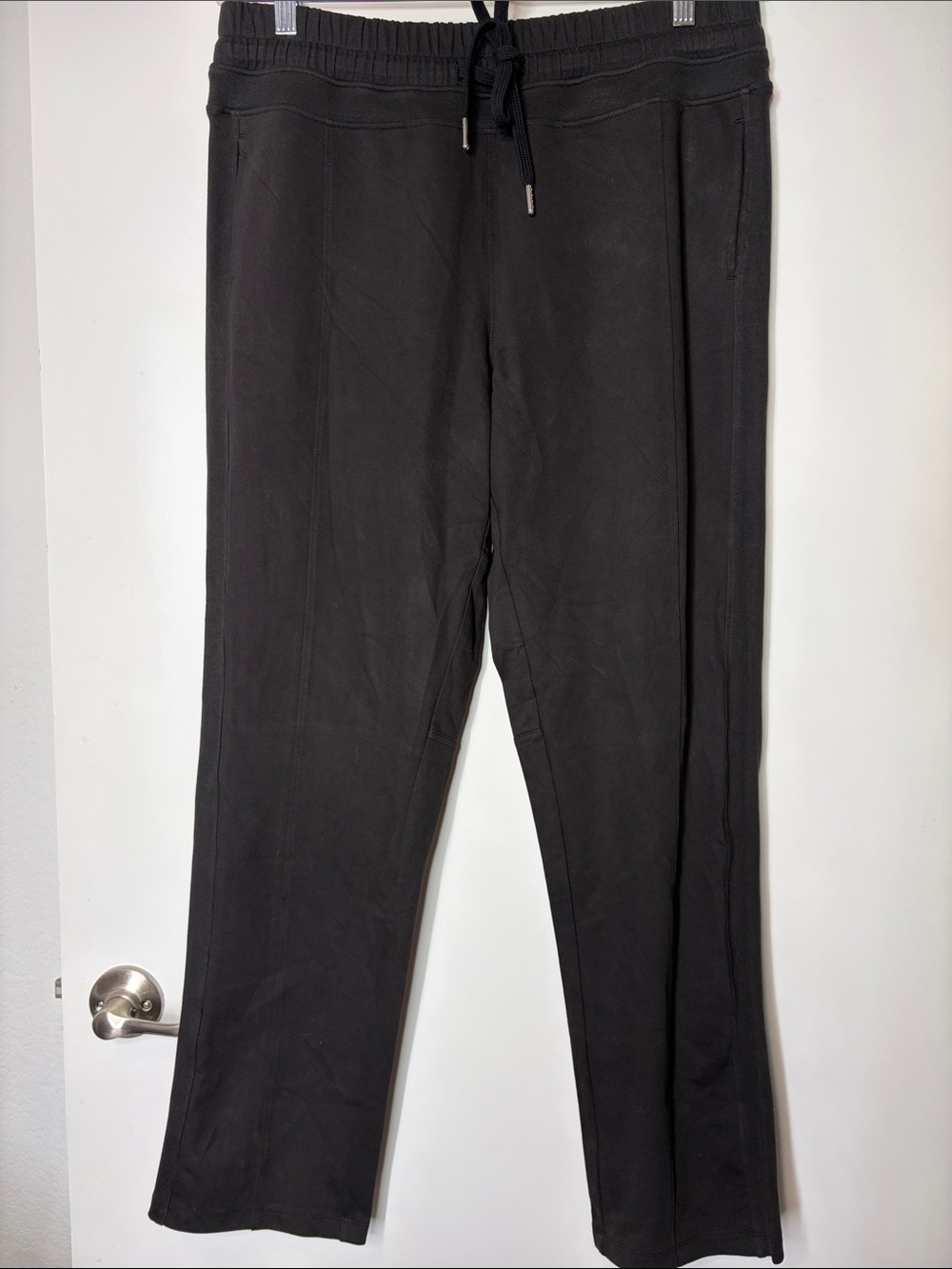 Grey State Black Wyatt Pant Drawstring Jogger pants size L NWT